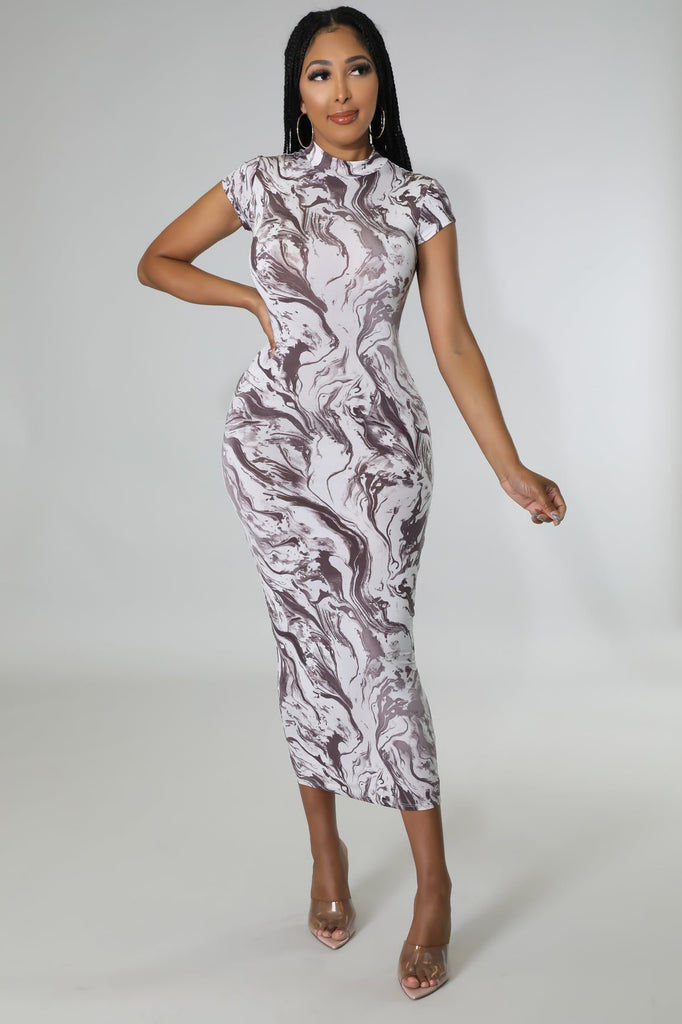Swirly Que Dress - ShaLenz House of Fashion
